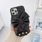 Butterfly Leather Crossbody Pearl iPhone Case - Viexta