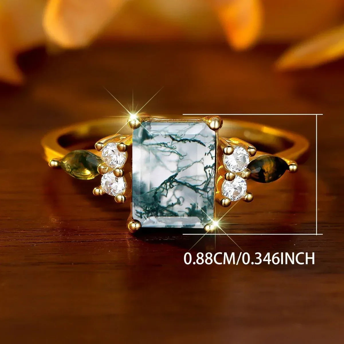 Geometric Edge Horse-eye Aquascaping Ring - Viexta