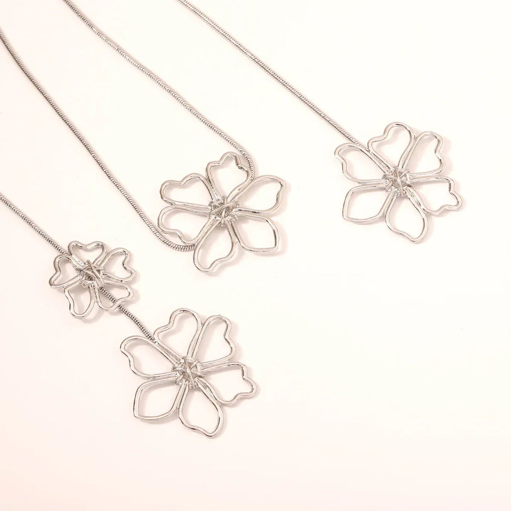 Retro Personalized Flower Necklace - Viexta