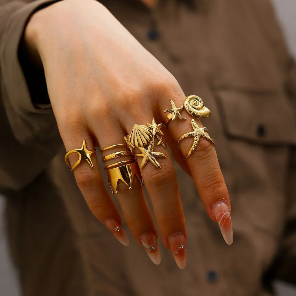 American Retro Stainless Steel Luxe Ring - Viexta