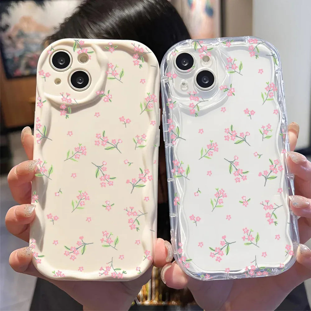 Cream Pattern Transparent iPhone Case - Viexta
