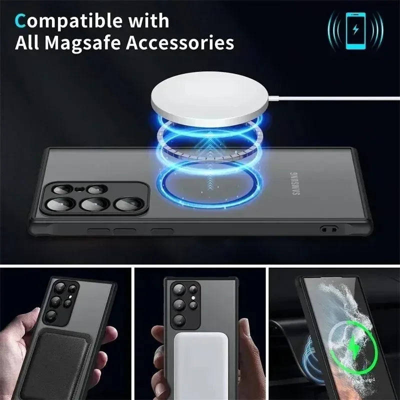 S24 Phone Case Magnetic Suction Case - Viexta