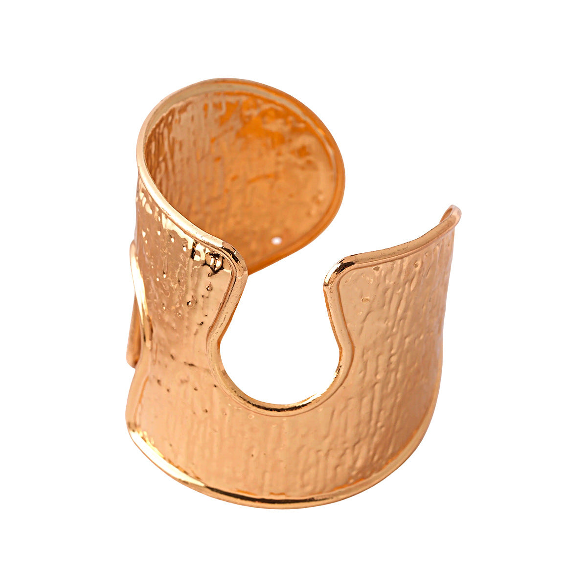 Metallic Textured Pleated Bangle