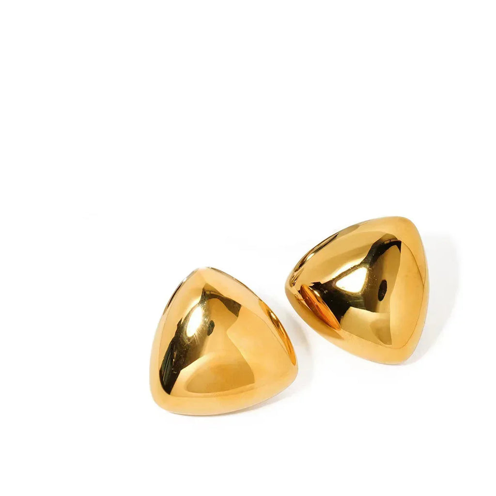 Glossy Triangle Earrings - Viexta