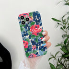 White Fragmented Flower iPhone Case - Viexta
