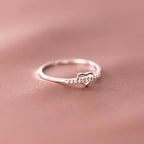 Hollowed-out Heart-shaped Ring - Viexta