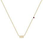 Angel Digit Stainless Steel Three-link Number Pendant Necklace - Viexta