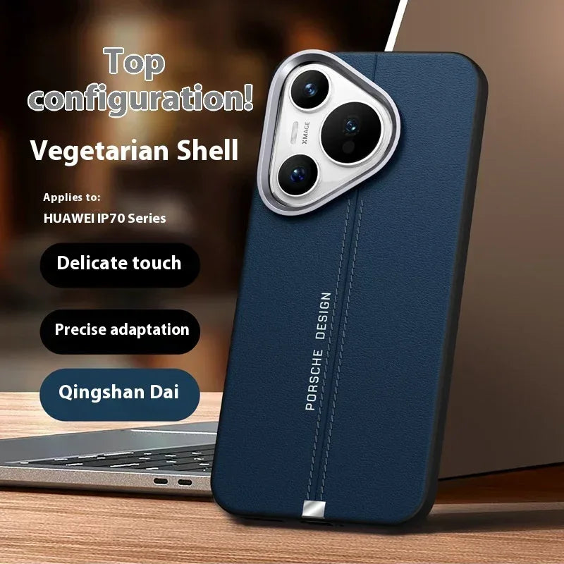business-leather-magnetic-iphone-case-with-metal-button - Viexta