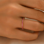 Multicolor Zircon-Inlaid Ring For Women