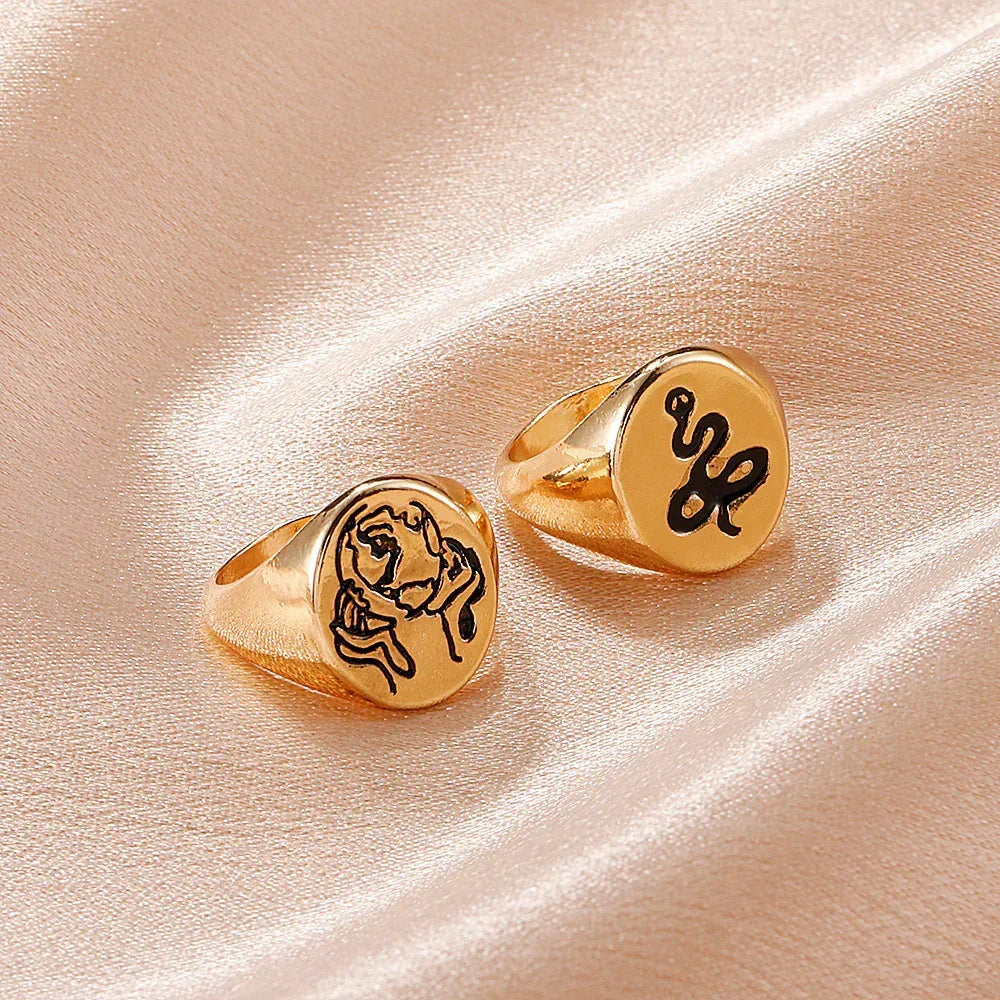 European Retro Portrait Ring - Viexta
