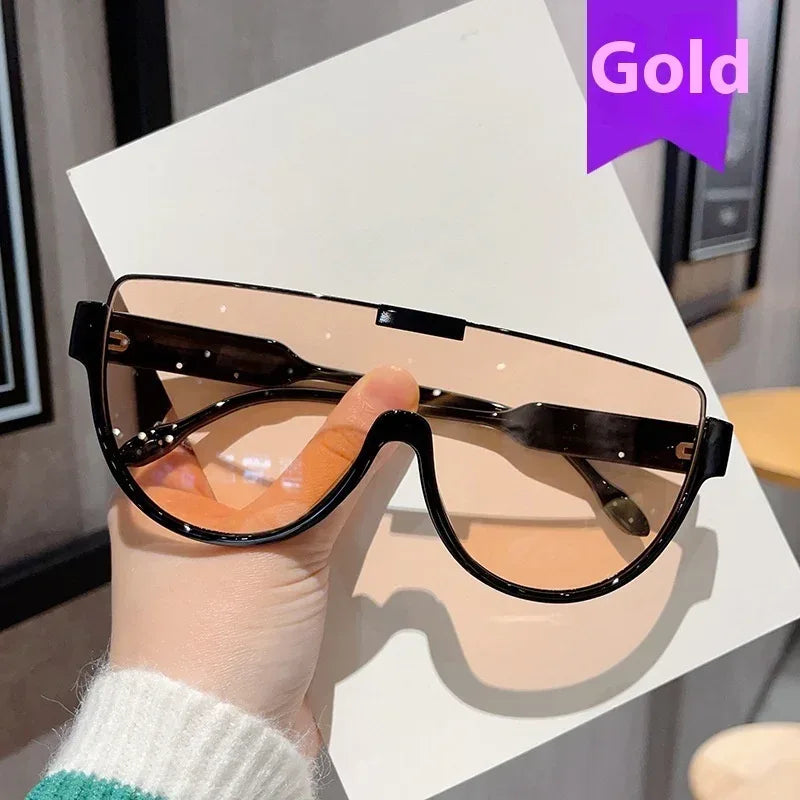 semi-rimless-brown-one-piece-sunglasses - Viexta