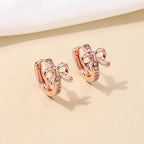 Summer Bowknot Small Cherry Versatile Earrings - Viexta