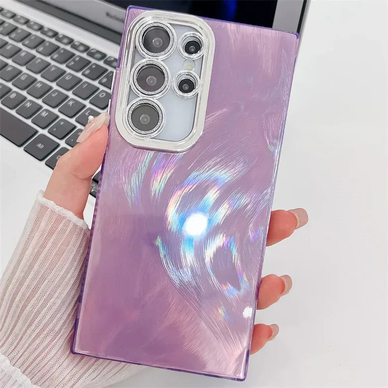 Electroplated IMD Hard Samsung Case With Lens Protector - Viexta