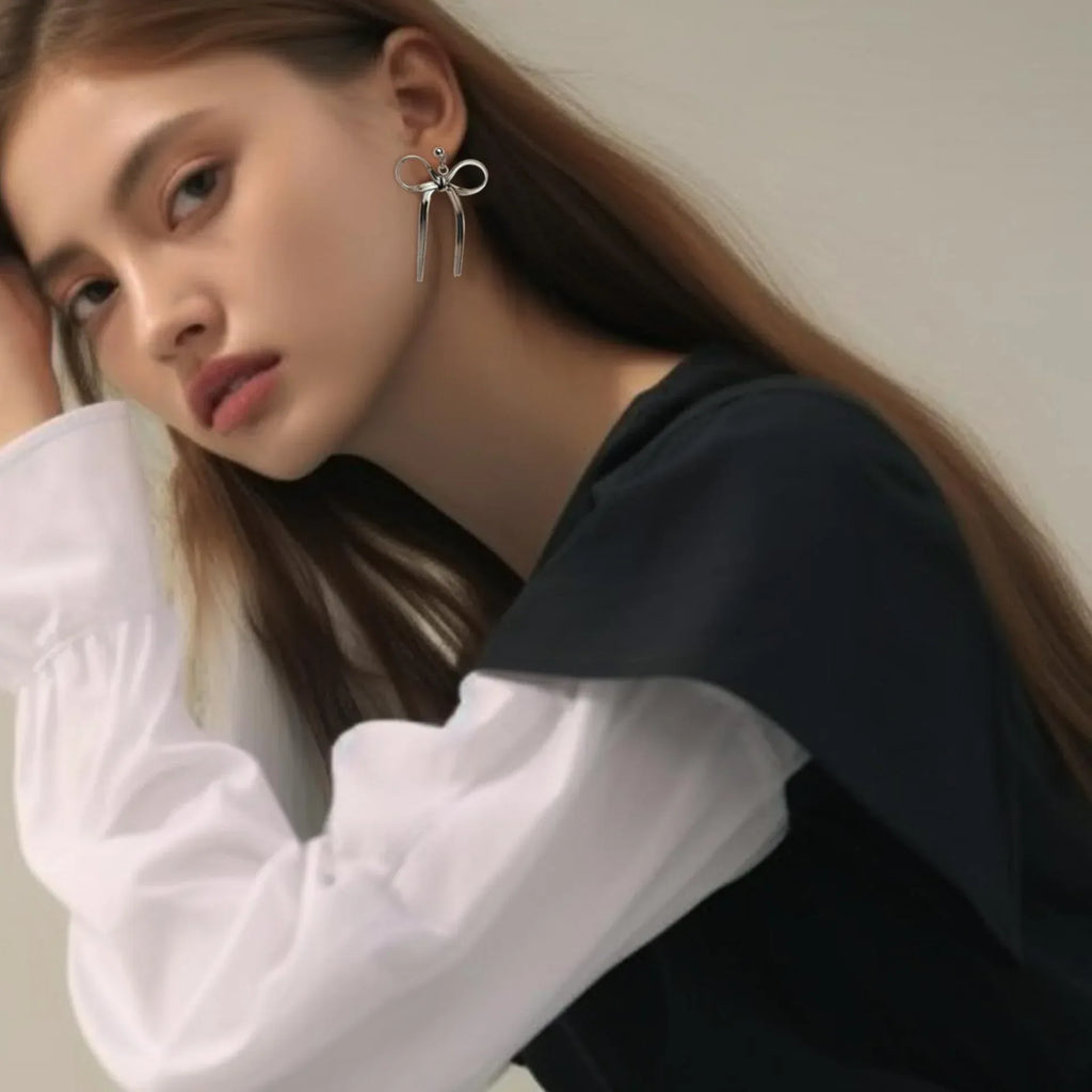 18k-bow-womens-earrings - Viexta
