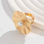 fashion-inlaid-pearl-flower-ring - Viexta