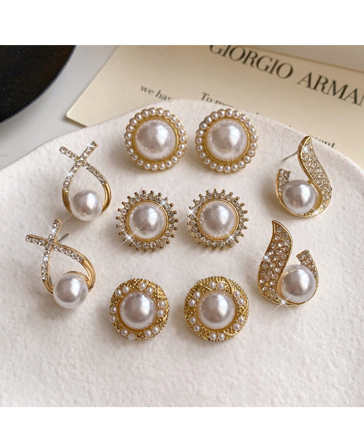 Baroque French Vintage Pearl Earrings