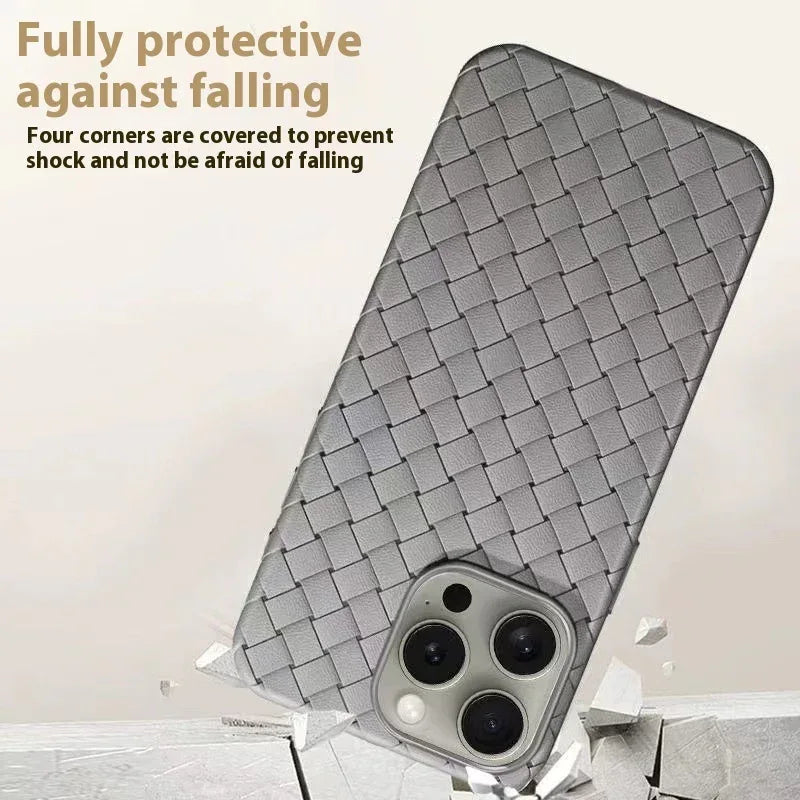 Woven Pattern Heat Dissipation resistant Protective Cover for IPhone - Viexta