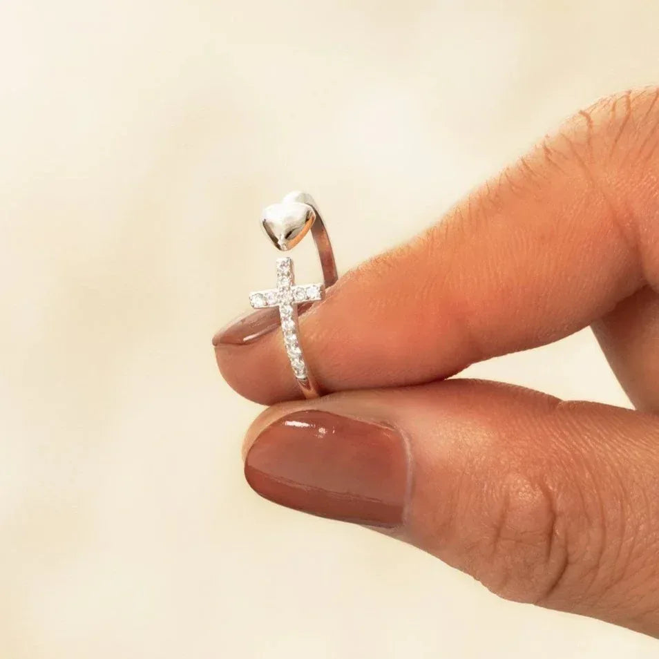 inlaid-zircon-heart-shaped-open-ring - Viexta