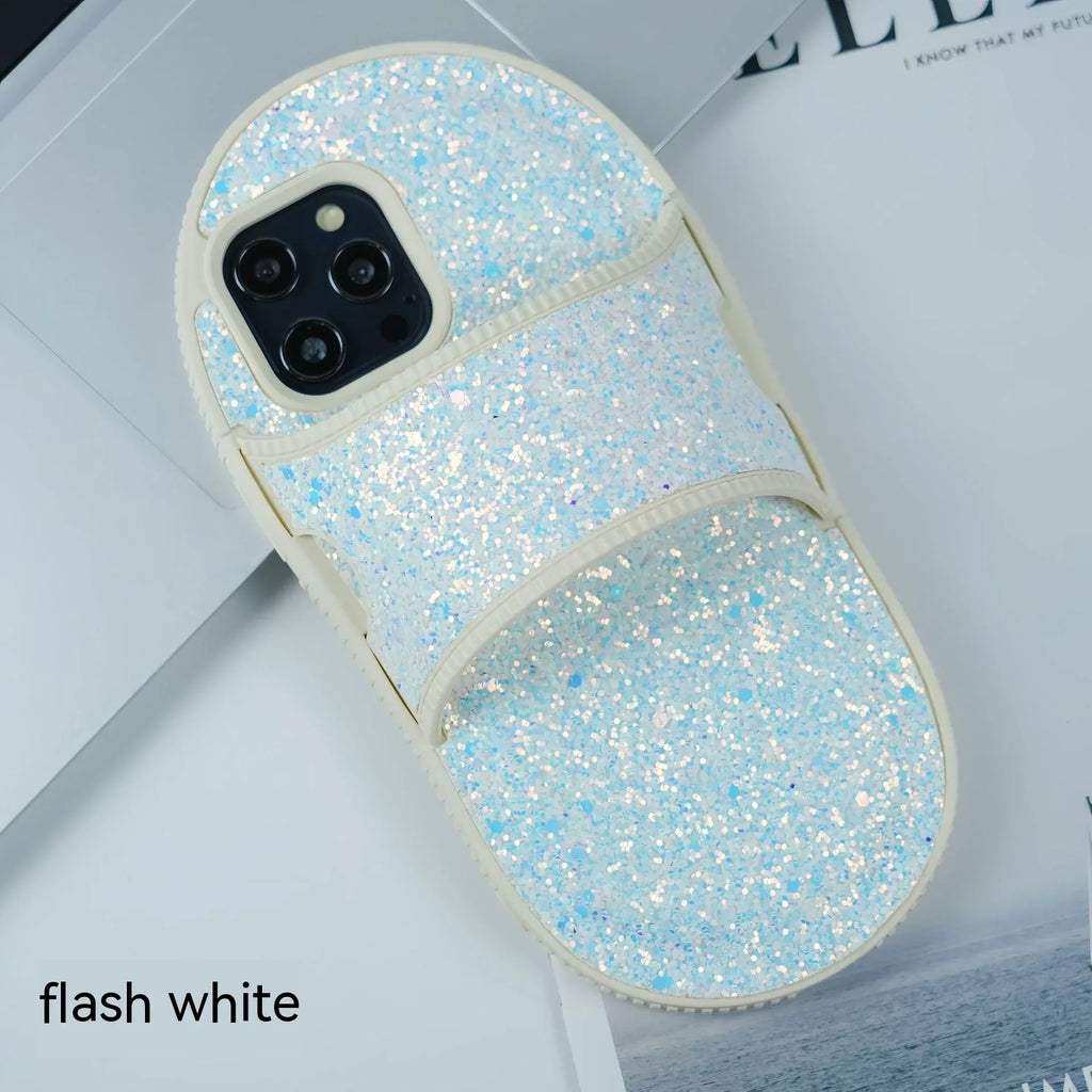 Rhinestone Slippers iPhone Case - Viexta