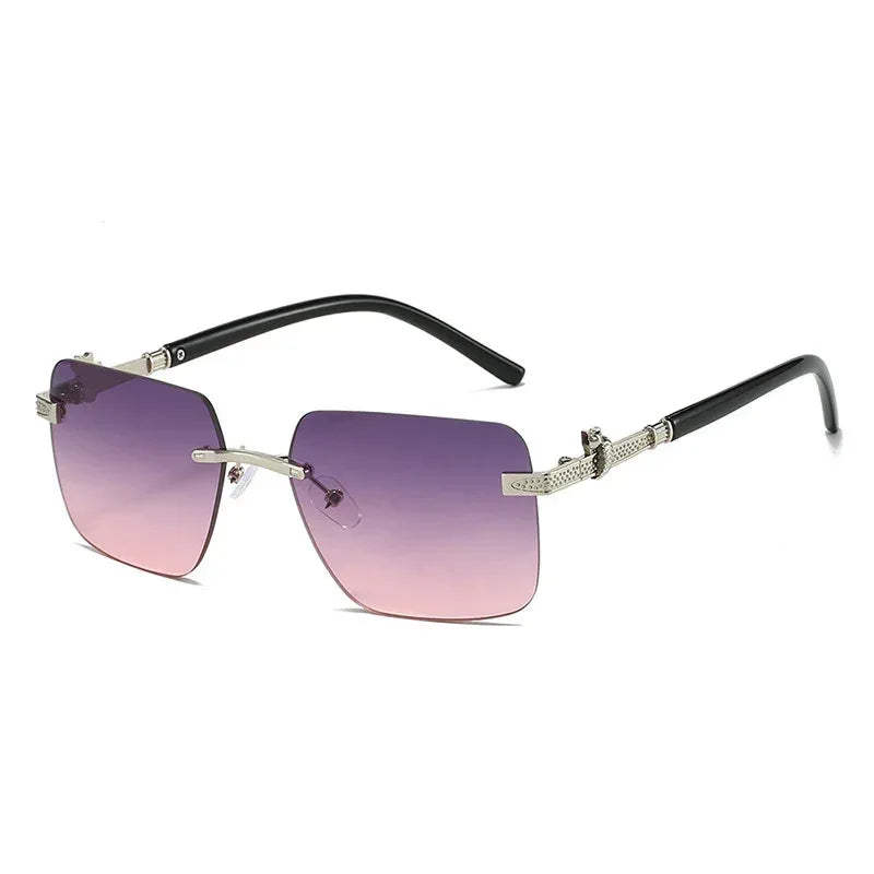 frameless-trimming-leopard-snake-sunglasses - Viexta