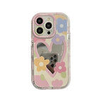 mirror-oil-painting-flower-cartoon-iphone-cover - Viexta