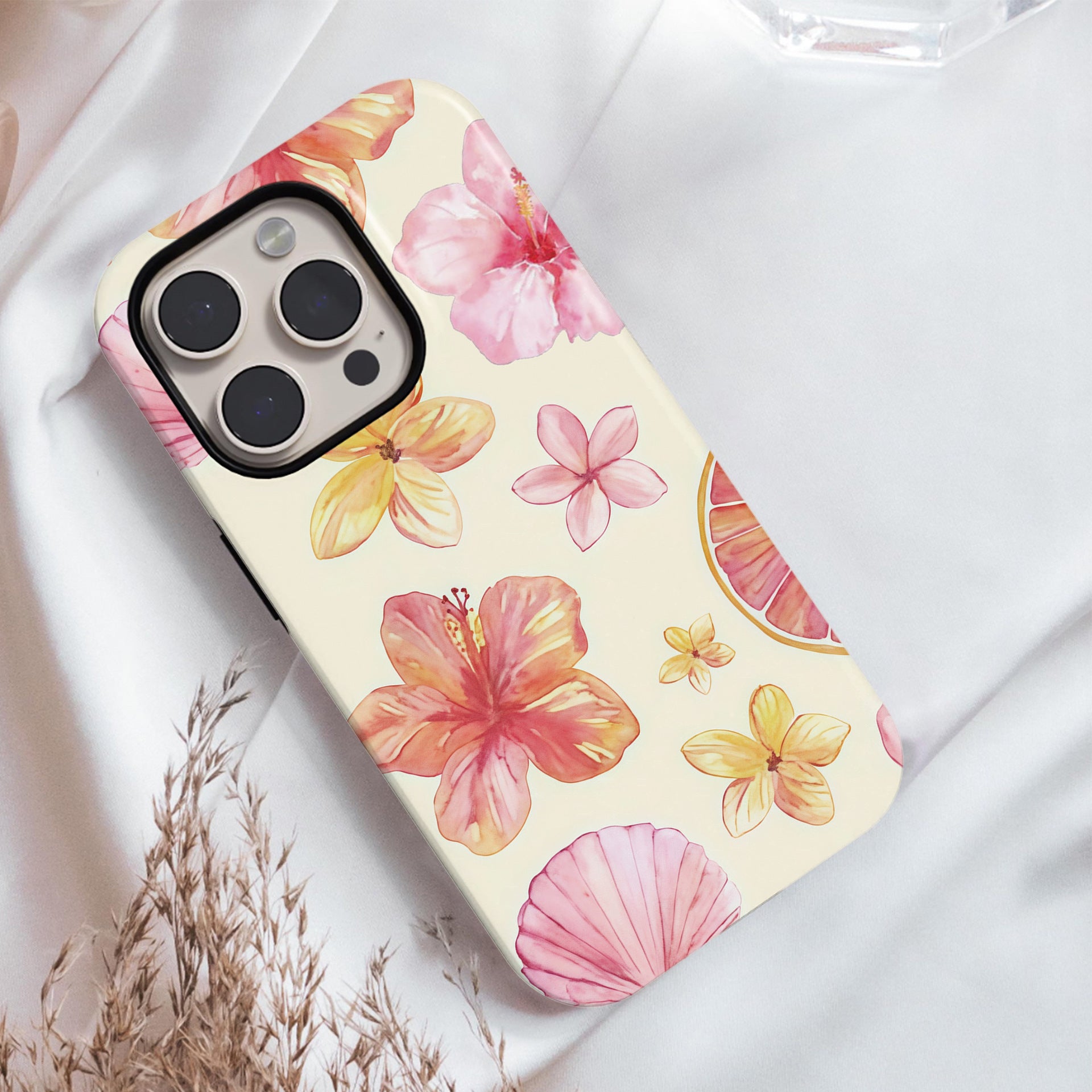Flower Two-in-one Film iPhone Case
