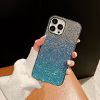 Gradient Edge Diamond Starry Sky Rhinestone iPhone Case - Viexta