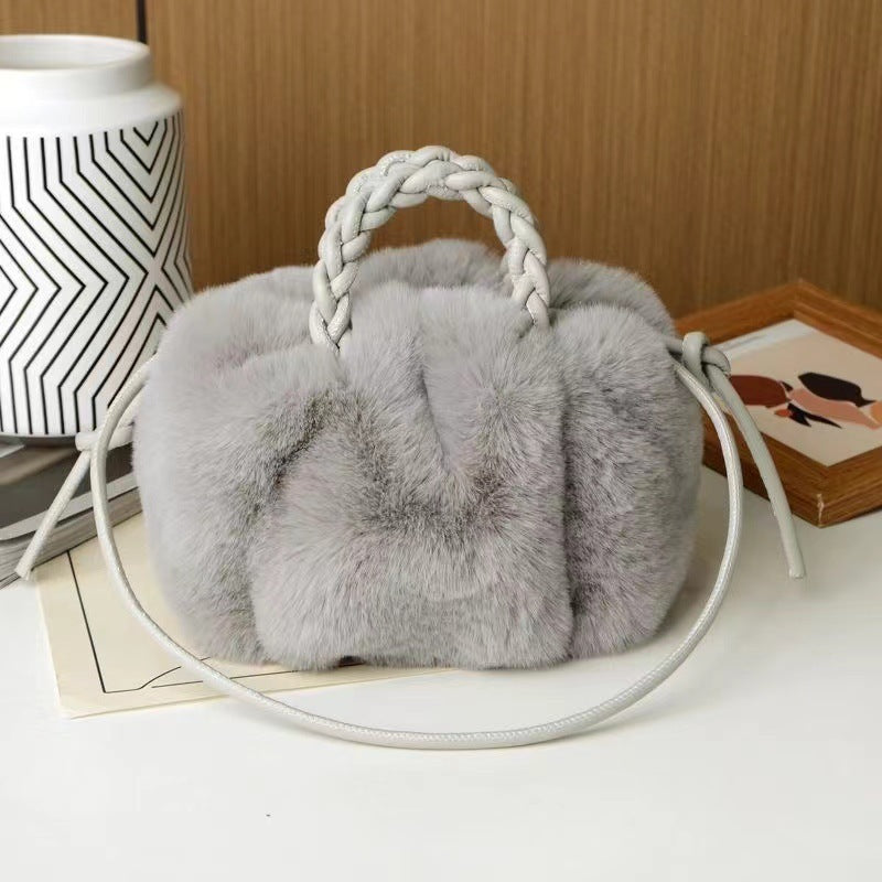 Plush Versatile Pleated Cloud Bag