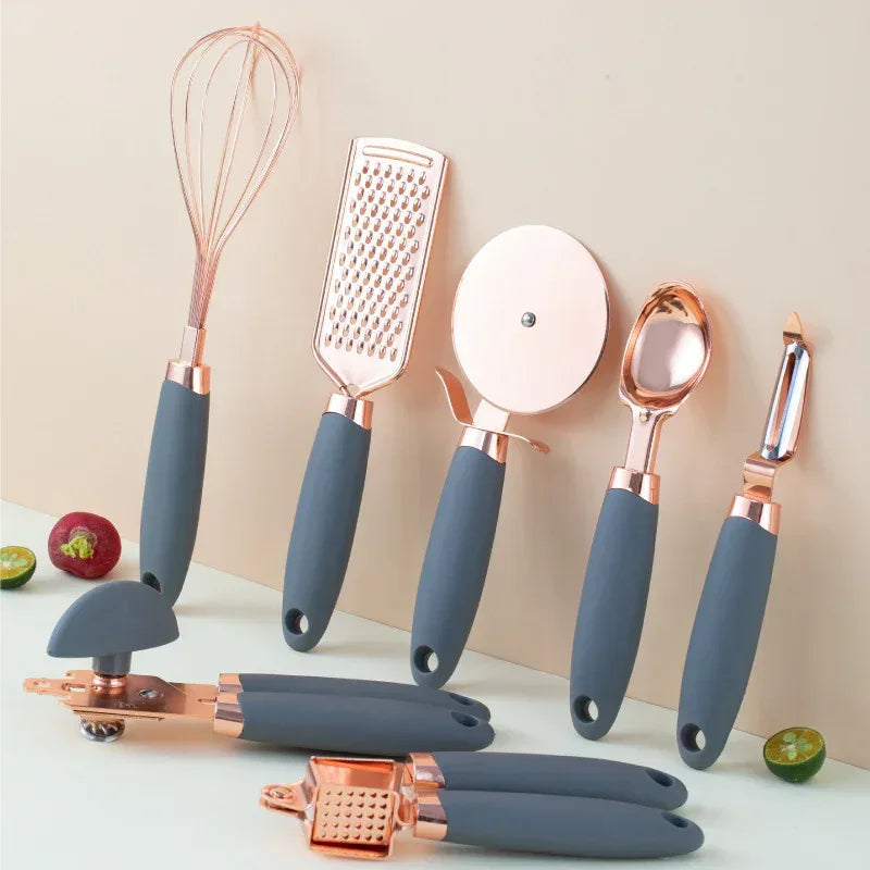 Kitchen Household Peeler Gadget Copper Plating Set - Viexta