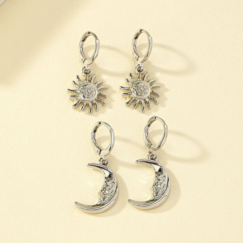 Pair Crescent Trendy Earrings - Viexta