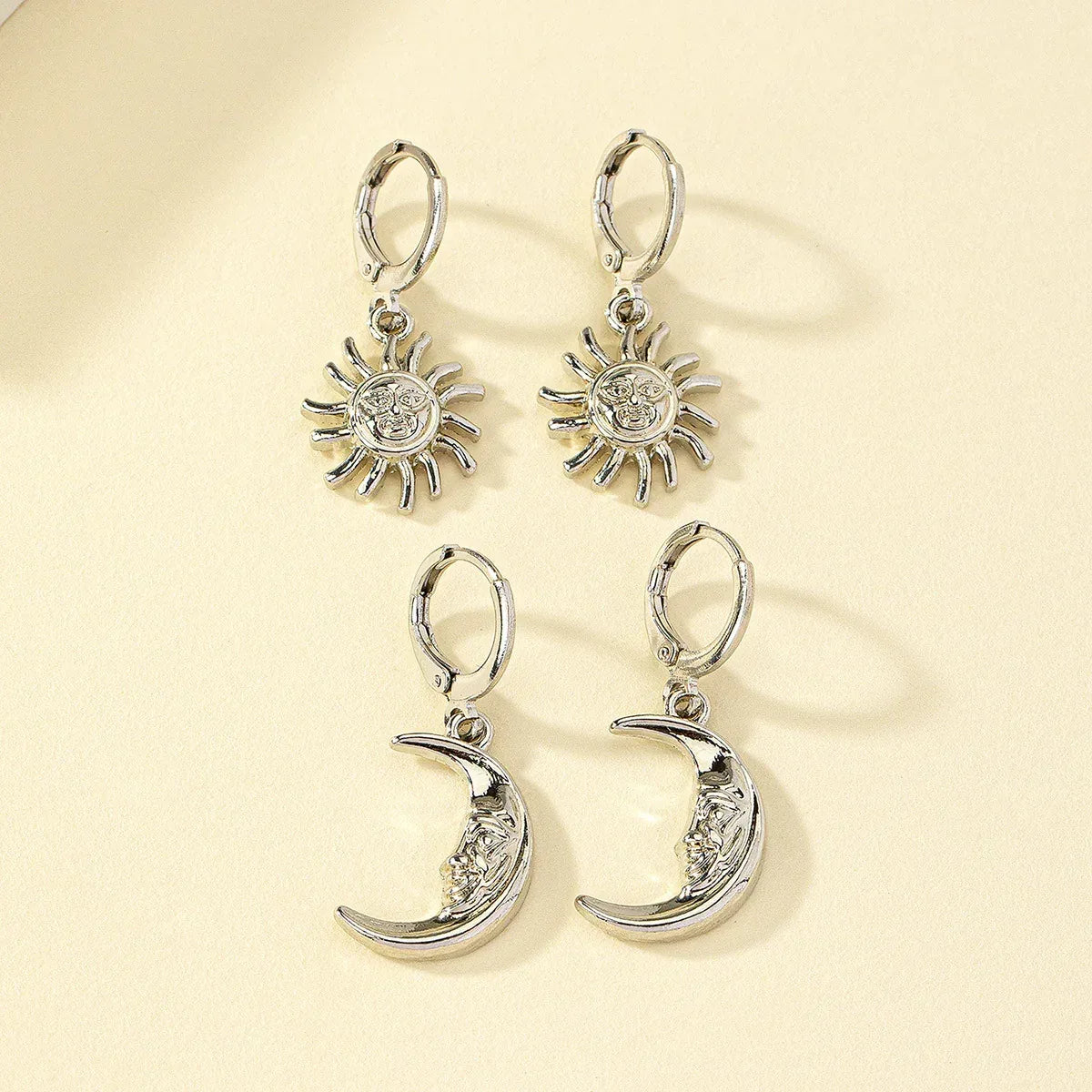 Pair Crescent Trendy Earrings - Viexta