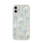 Peace Whitish Blue iPhone Transparent Case - Viexta