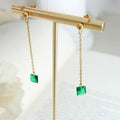 emerald-zircon-pendant-necklace-earring-jewelry-set - Viexta