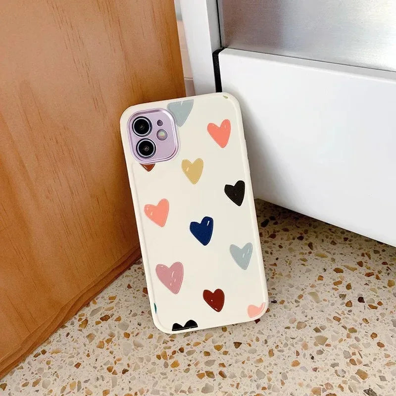 Colored Loving Heart iPhone Case - Viexta