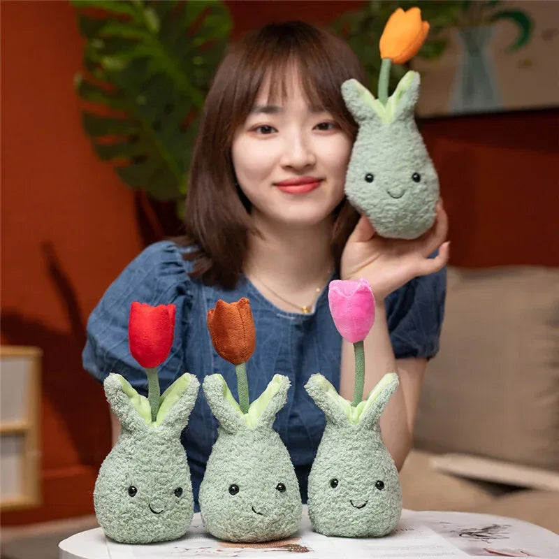 Tulip Potted Plush Toy Doll - Viexta