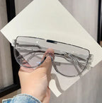 semi-rimless-brown-one-piece-sunglasses - Viexta