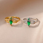 Zircon Niche Heart-shaped Ring - Viexta