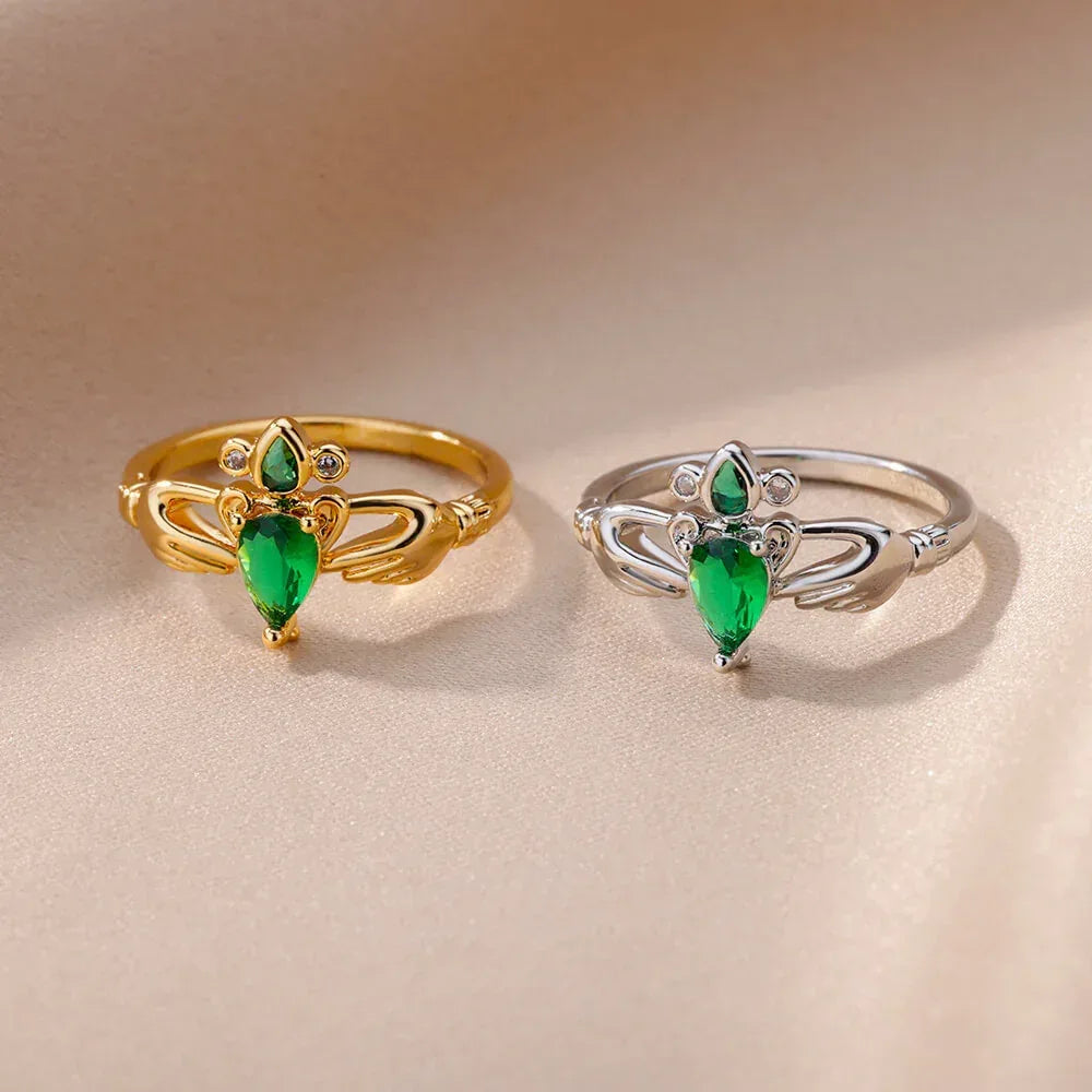 Zircon Niche Heart-shaped Ring - Viexta