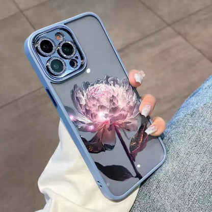 Epiphyllum Glitter Lens Protector iPhone Case