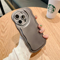 Wave Pattern Solid Color iPhone Case - Viexta