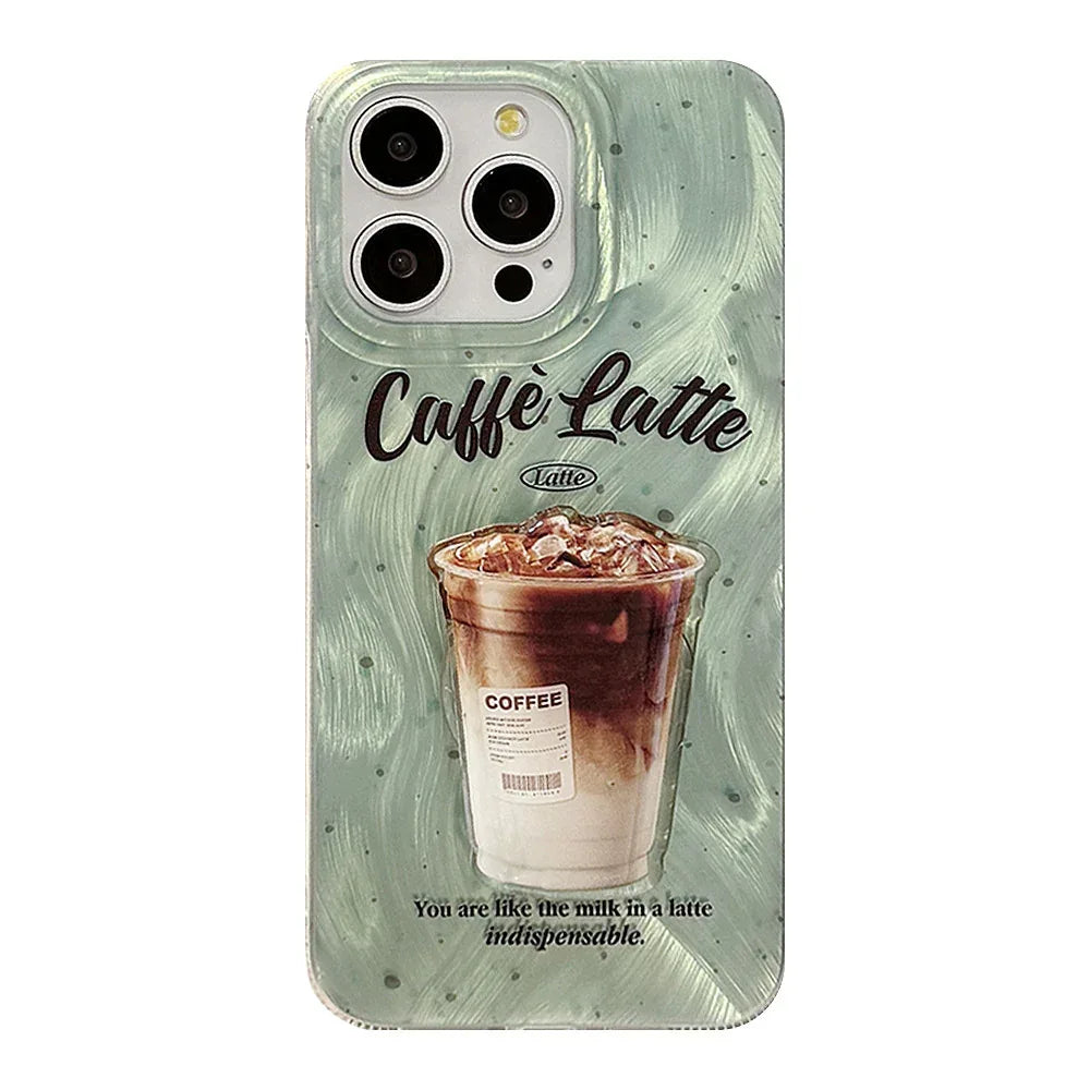 mint-green-splash-ink-coffee-bracket-iphone-case - Viexta