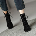 Women's All-match Square Toe Martin Boots - Viexta