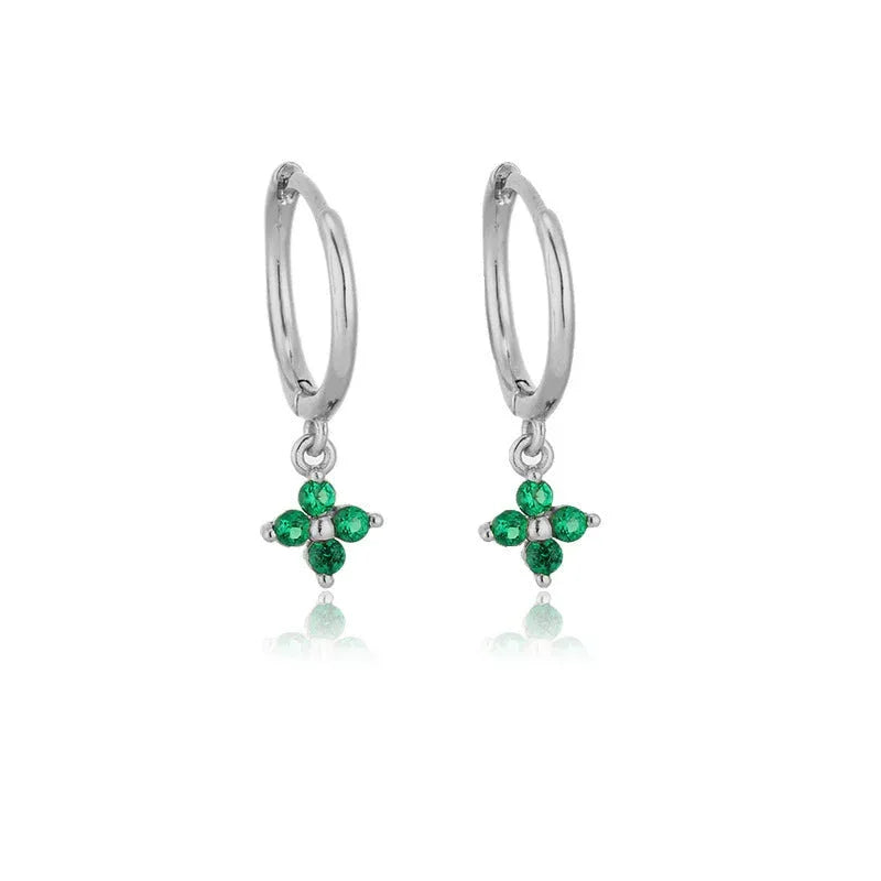 flower-rhinestone-earrings - Viexta
