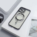 Electroplating CD Pattern Magnetic Suction Lens Protector iPhone case - Viexta