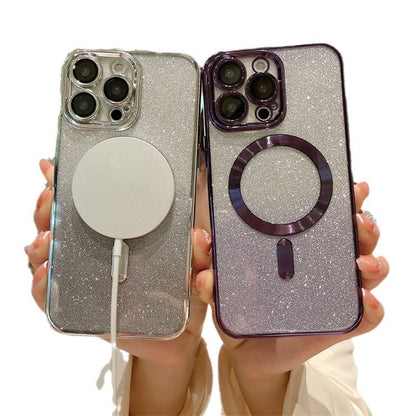 Magnetic Electroplating Soft Shell iPhone Case