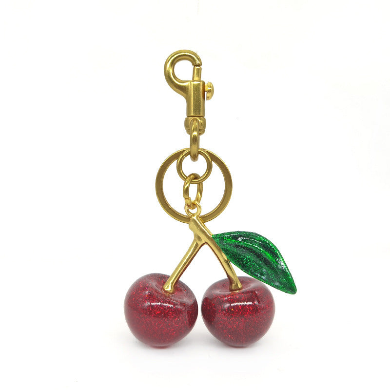 Cherry Crystal Stylish Keychain