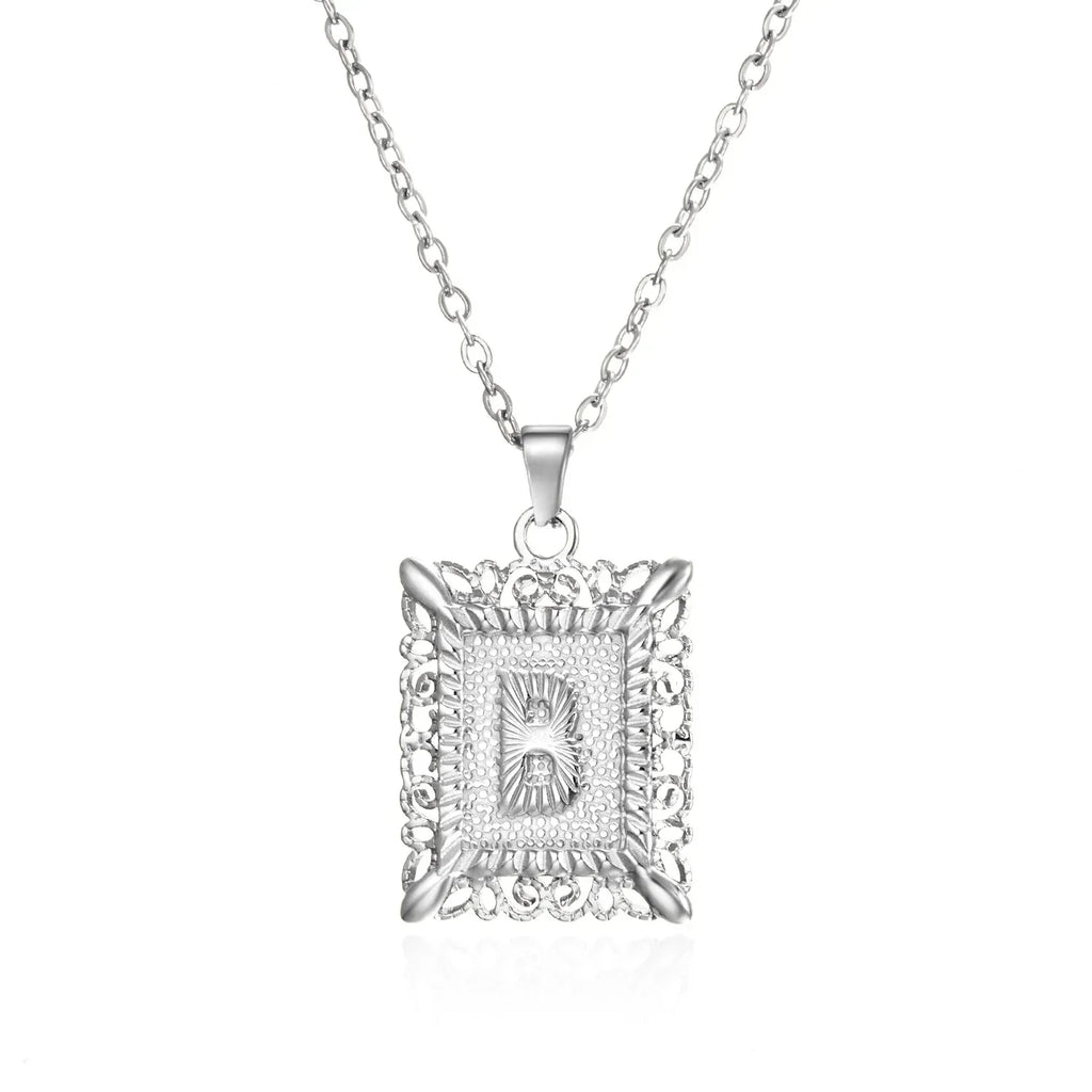 stainless-steel-initial-necklace - Viexta