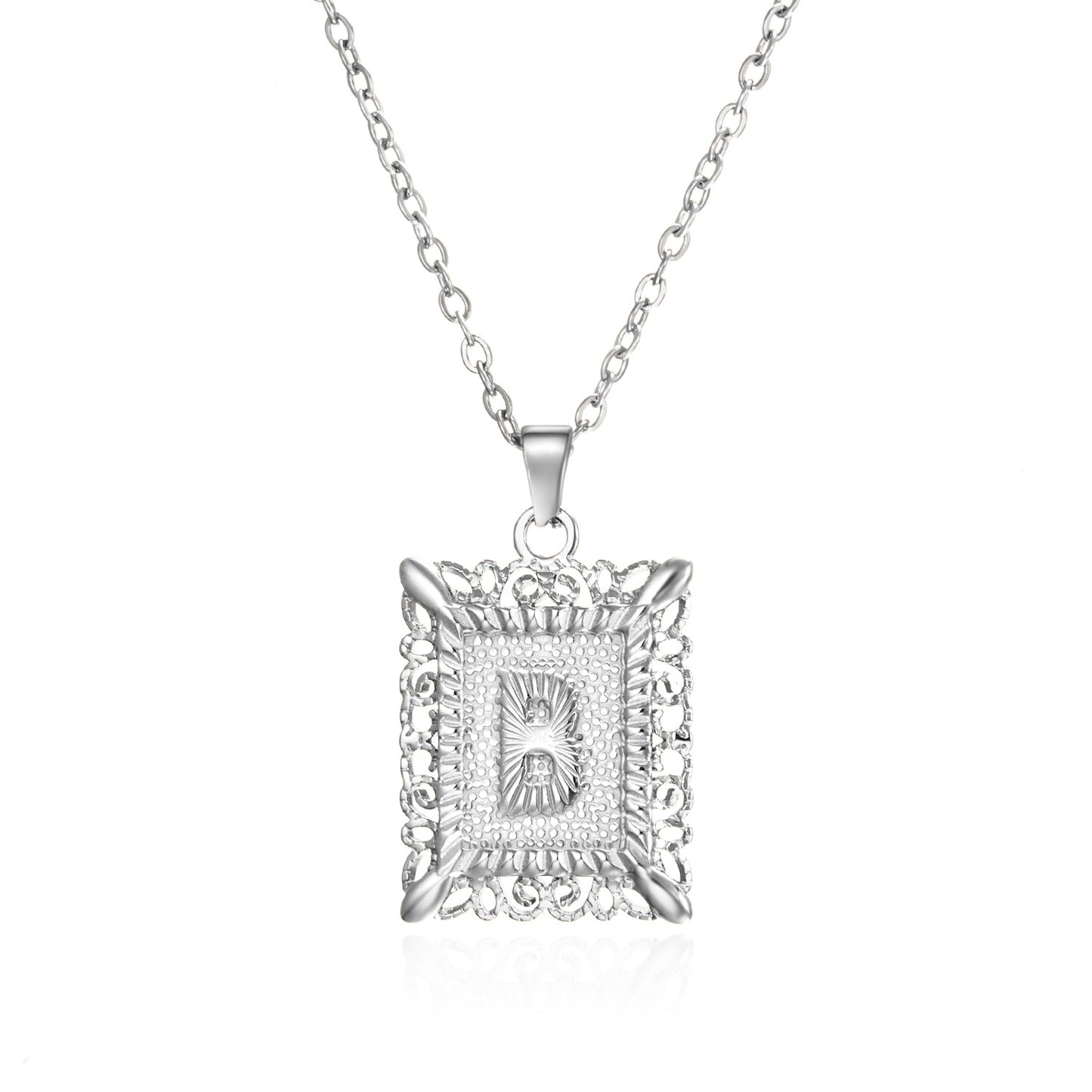 Stainless Steel Initial Necklace