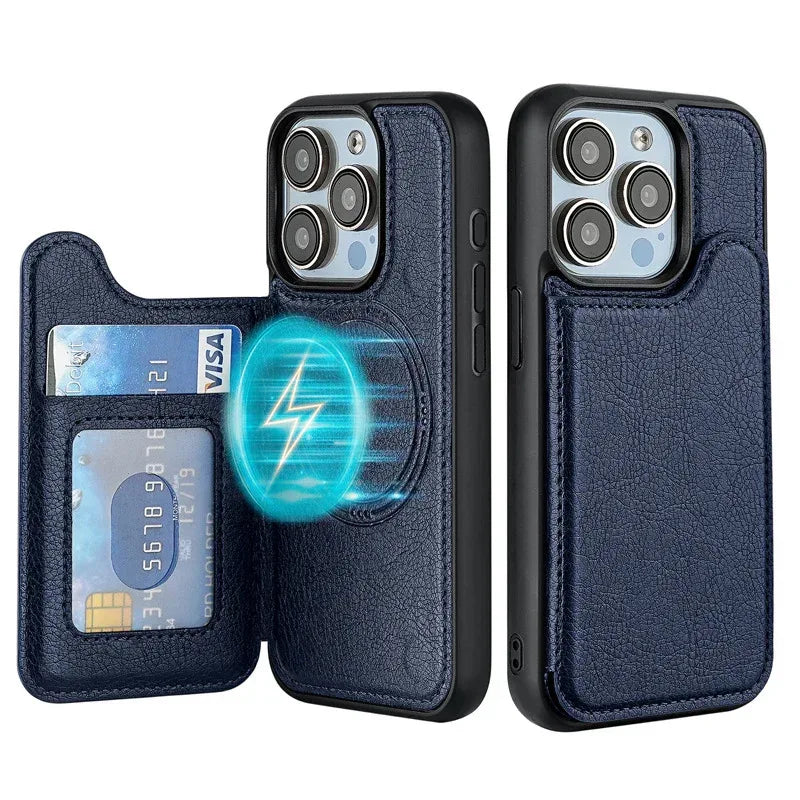 Home Magnetic Leather iPhone Case - Viexta