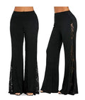 Women's Lace Stitching Wide-leg Casual Pants - Viexta